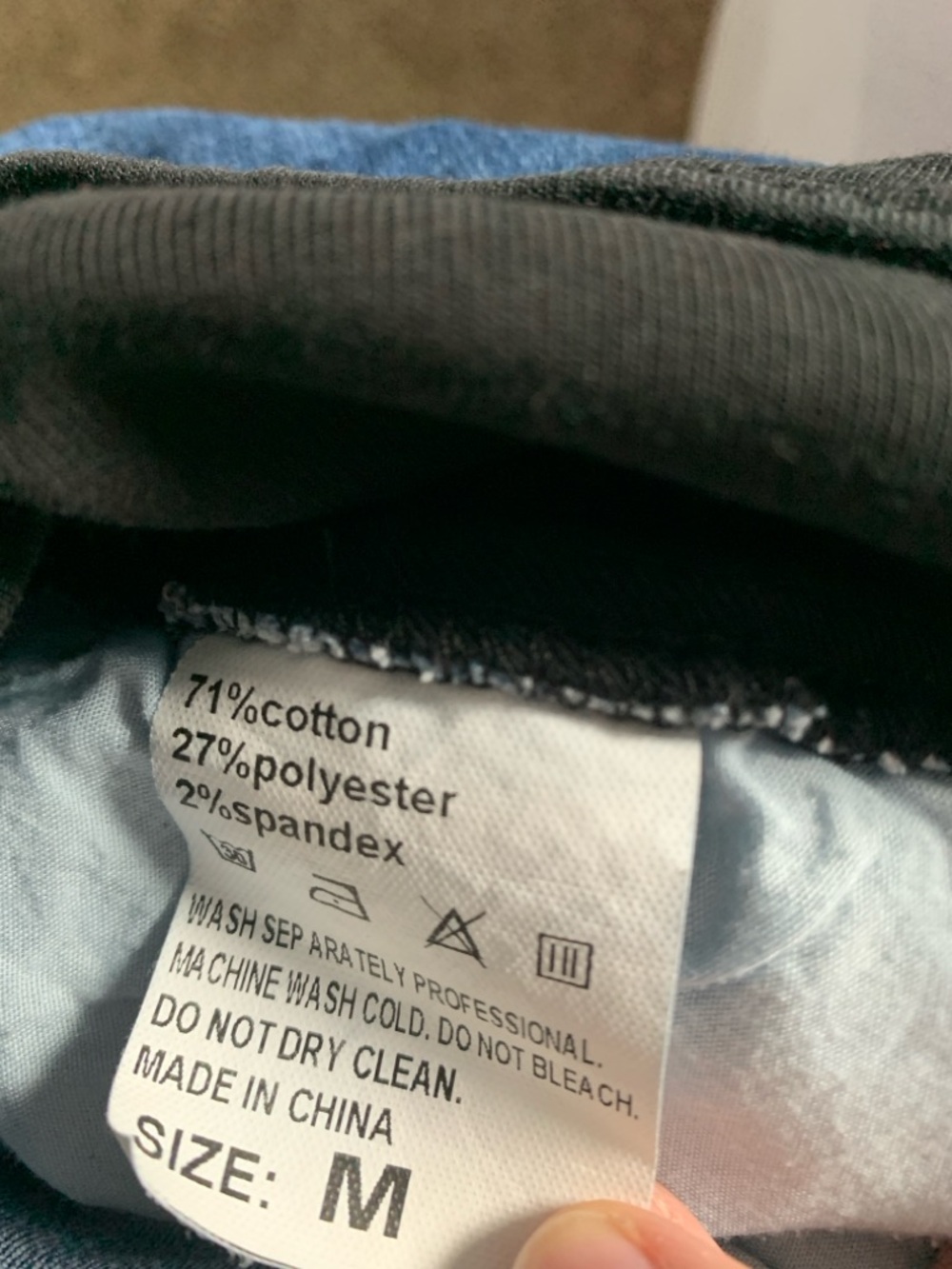 Maternity Denim Shorts - Blue - Picture 2 of 2
